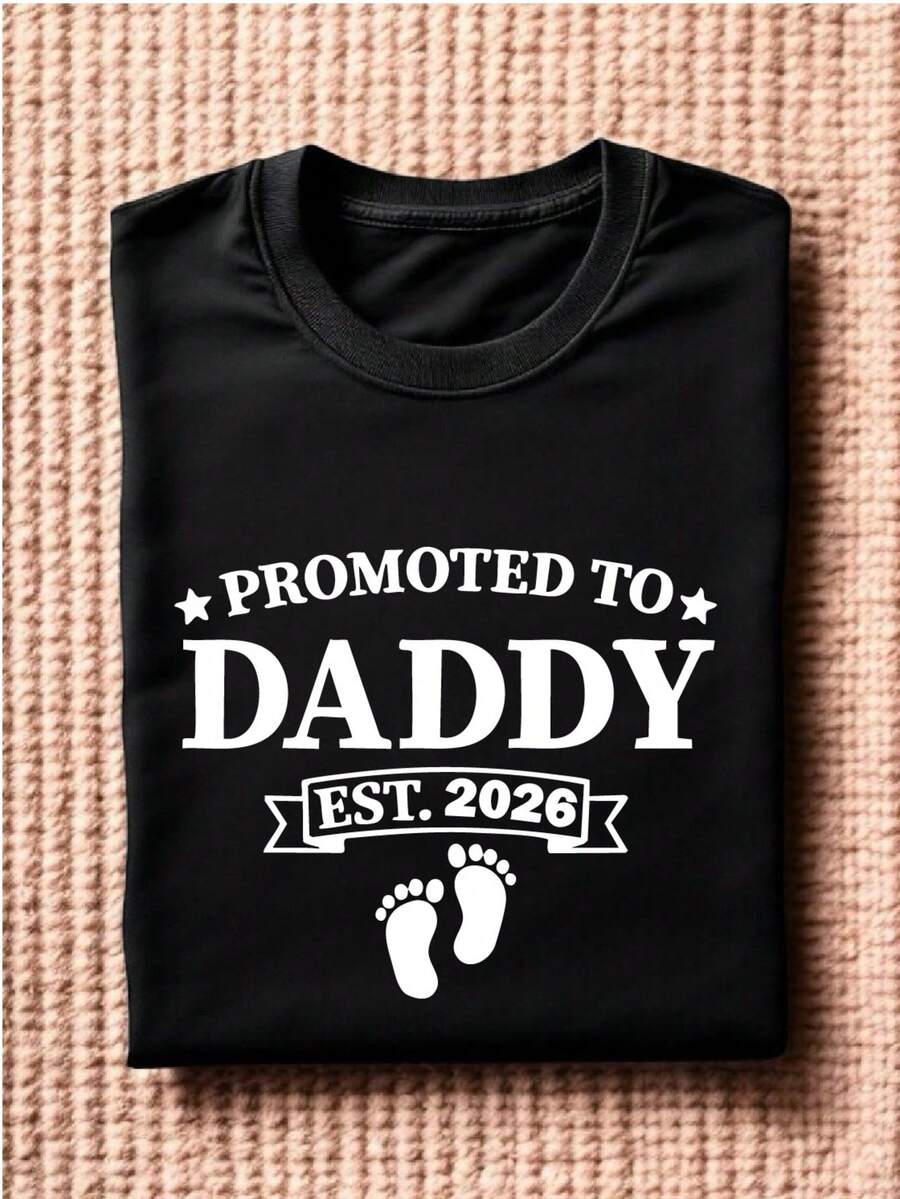 1 PC Promoted To Mommy Est.2026 T-Shirt