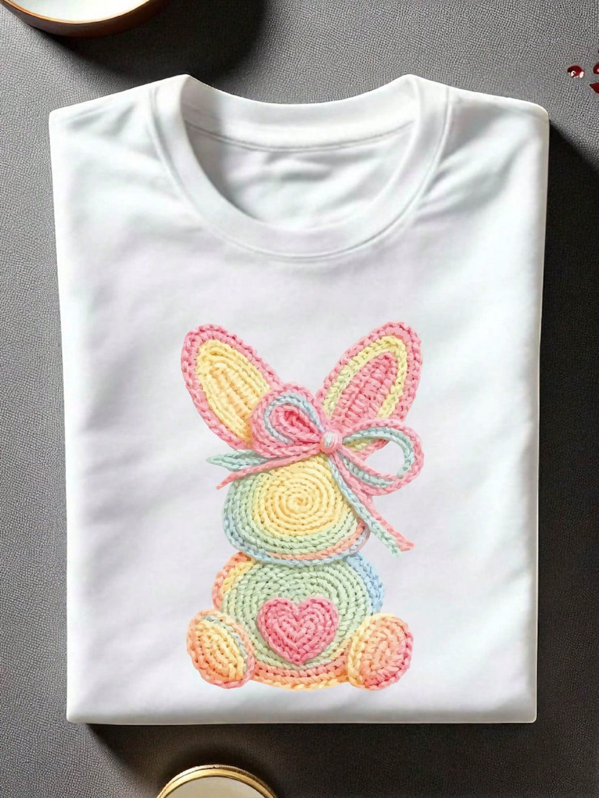 Faux Yarn Easter Bunny T-Shirt