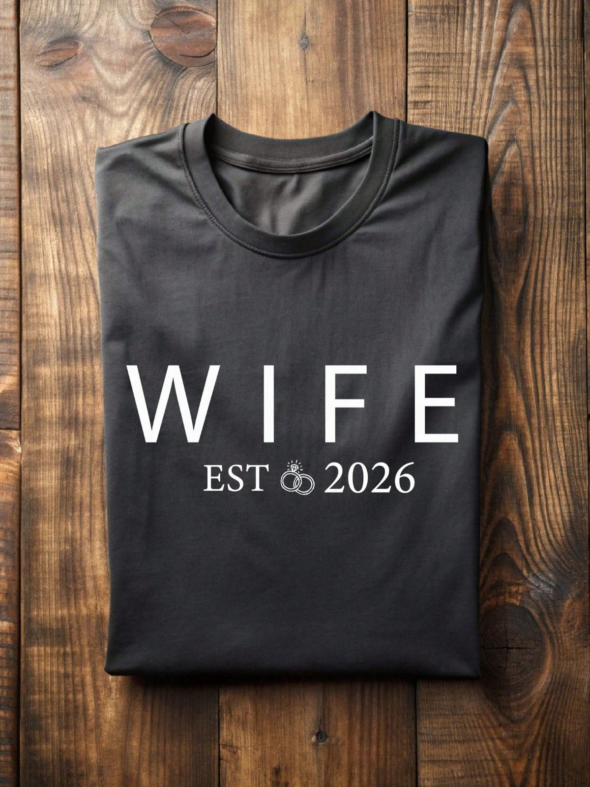 1 PC Wife Husband Est 2026 T-Shirt