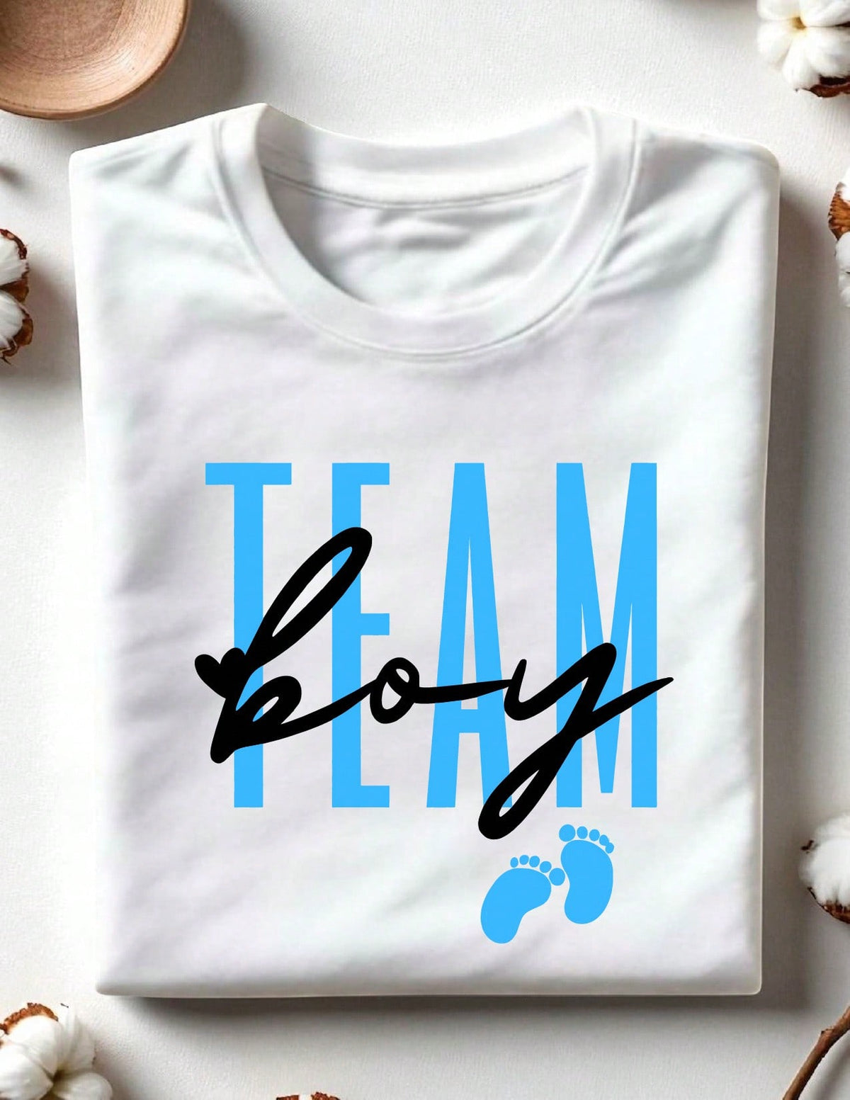 1 PC Team Boy Or Team Girl T-Shirt