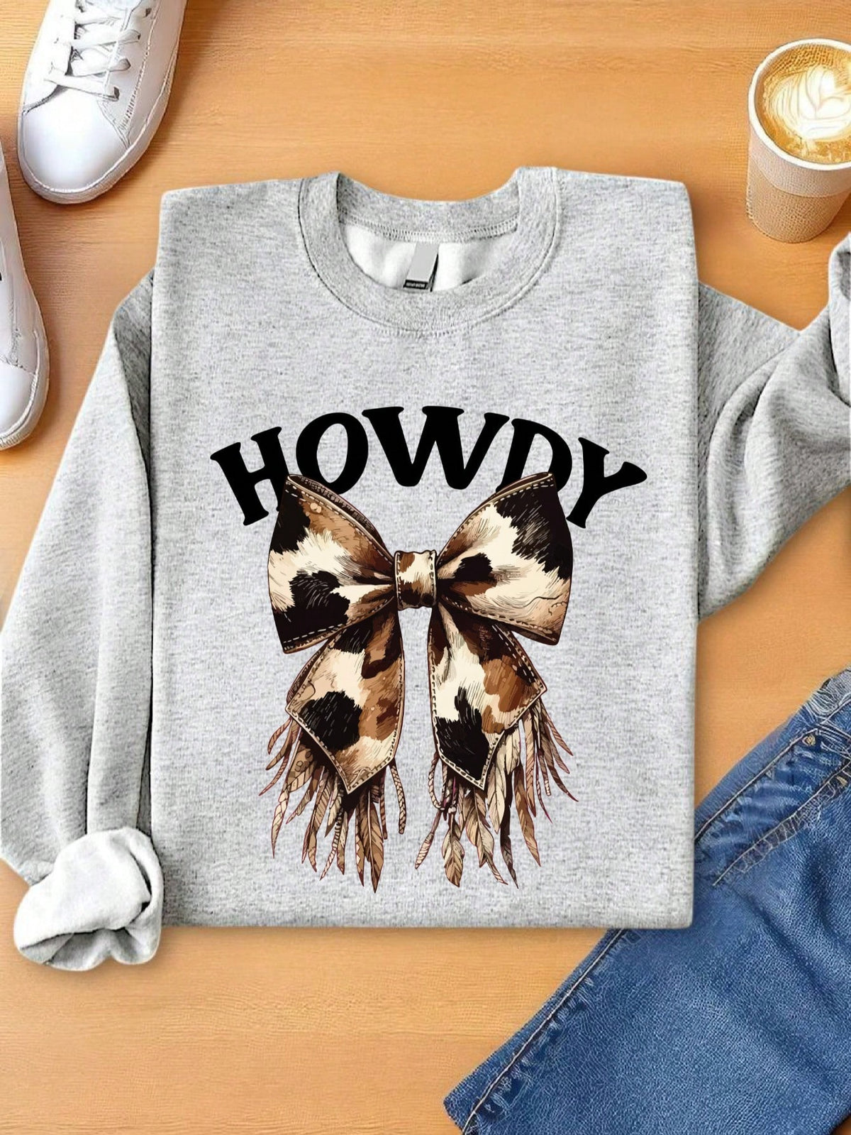 Howdy Coquette Bow Sweatshirt