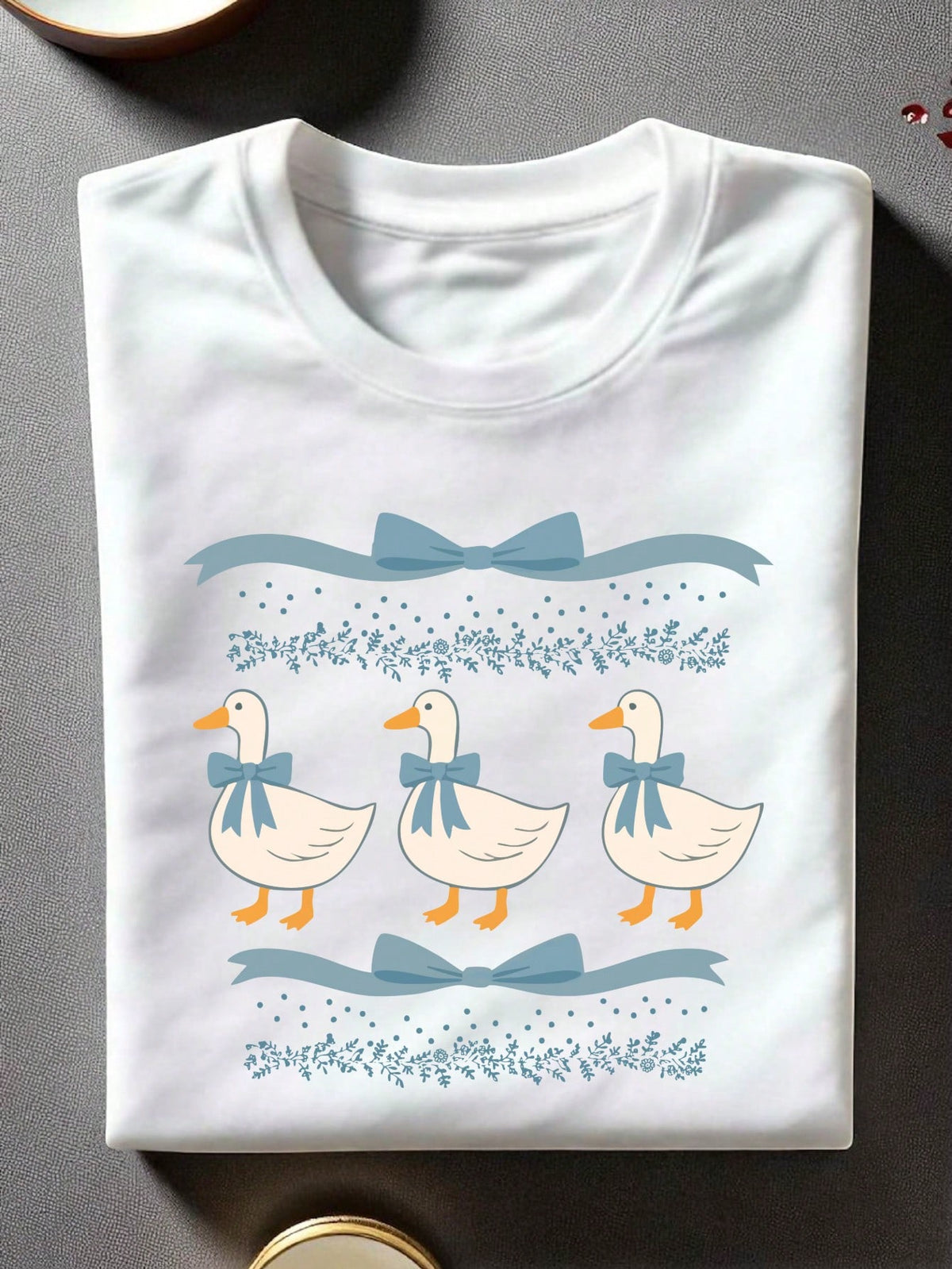 Funny Blue Ribbon Goose T-Shirt