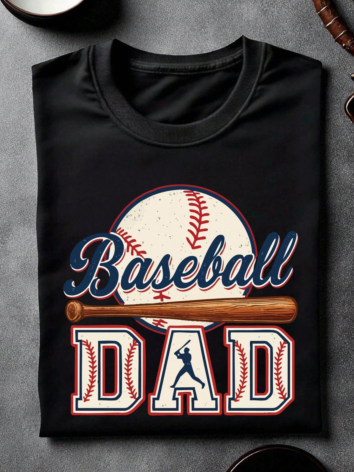 Retro Baseball Dad T-Shirt