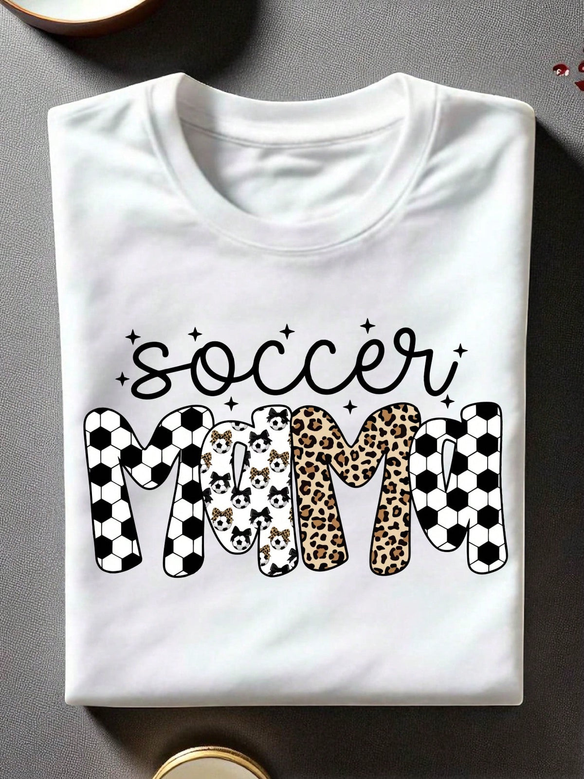 Leopard Soccer Mama T-Shirt