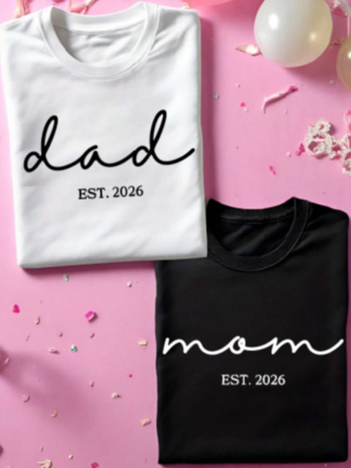 1PC Mom Dad T-Shirt