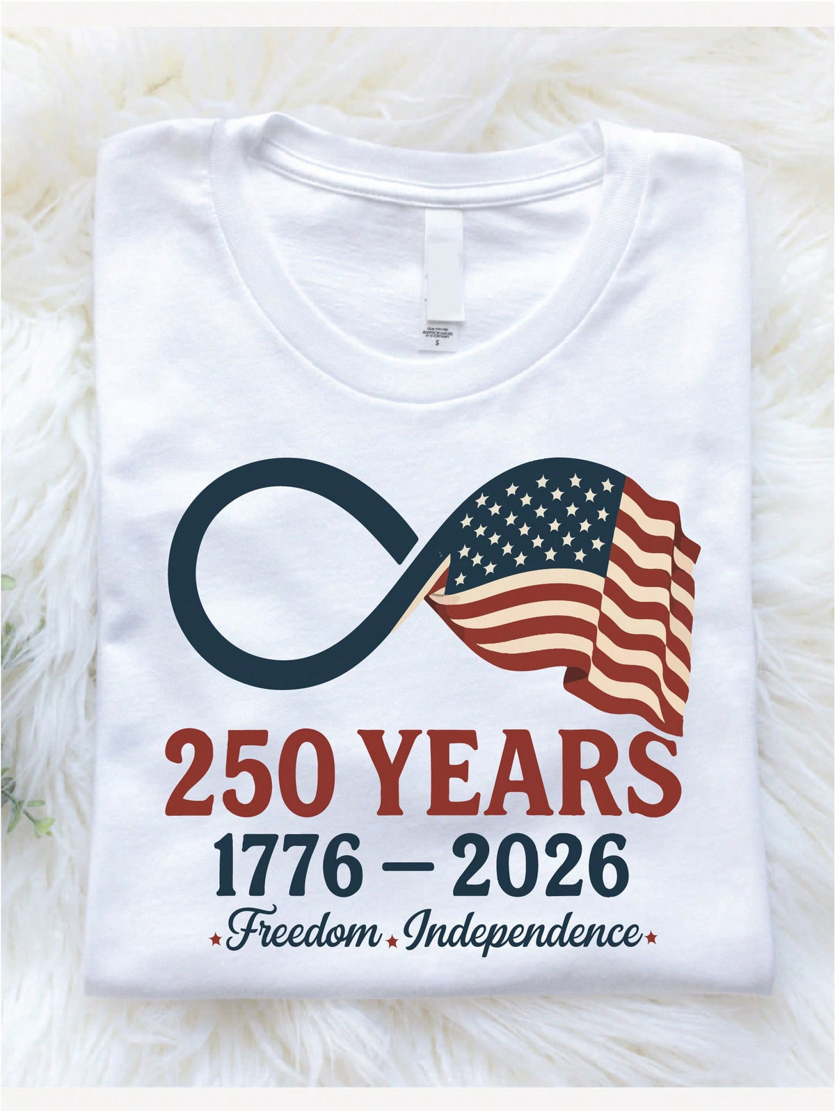 Infinity USA Flag 250 Years 1776-2026 T-Shirt