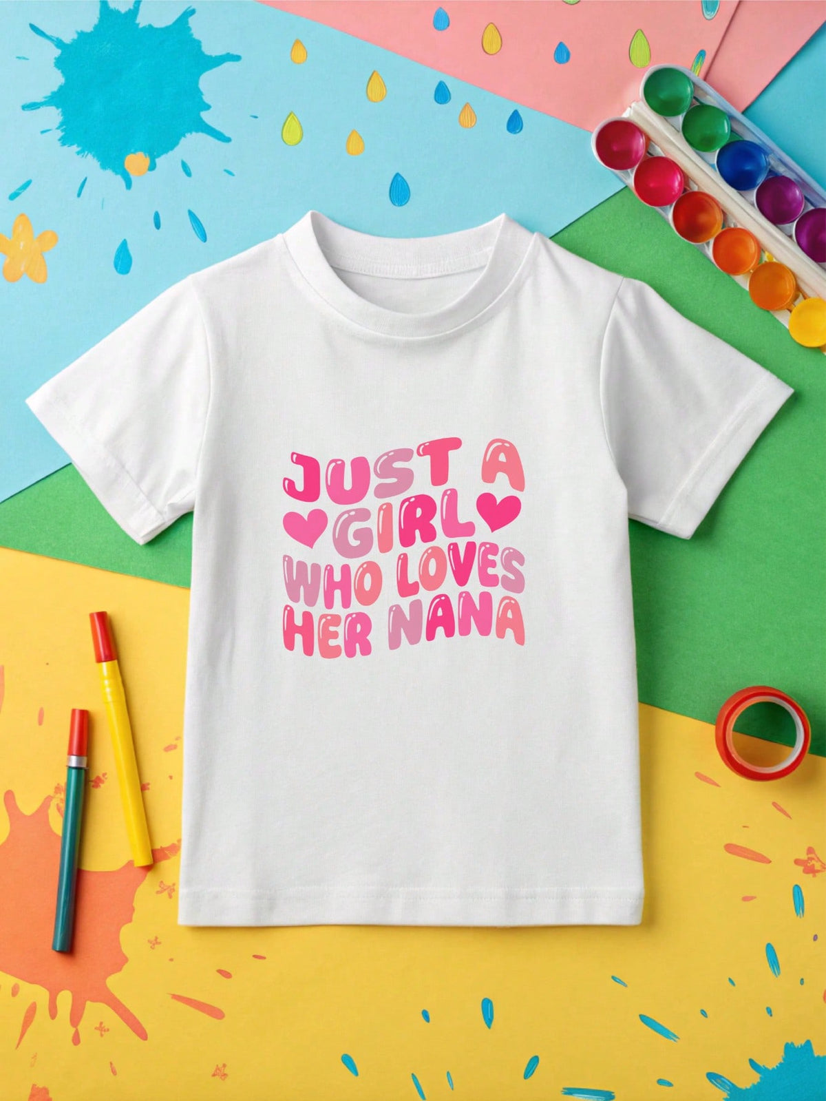 Just A Girl Who Loves Her Nana Kids T-Shirt