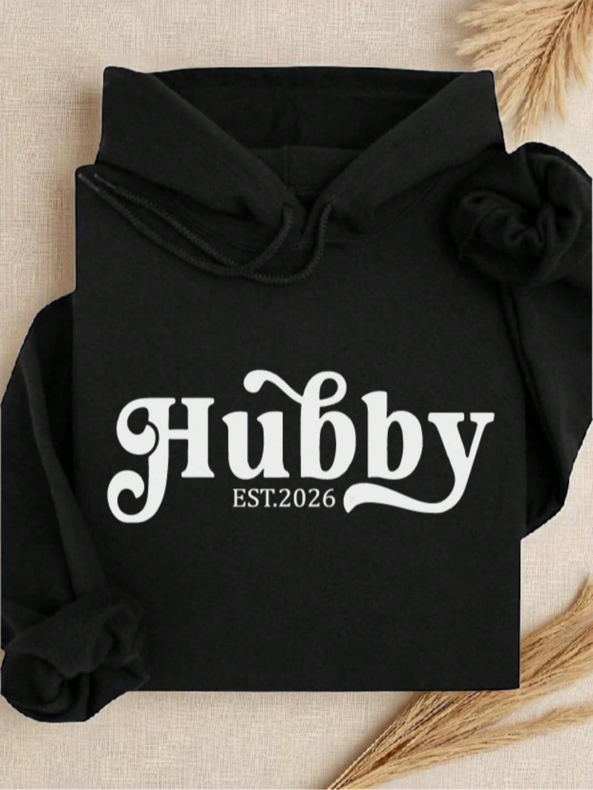 1 PC Wifey Hubby Est 2026 Hoodie