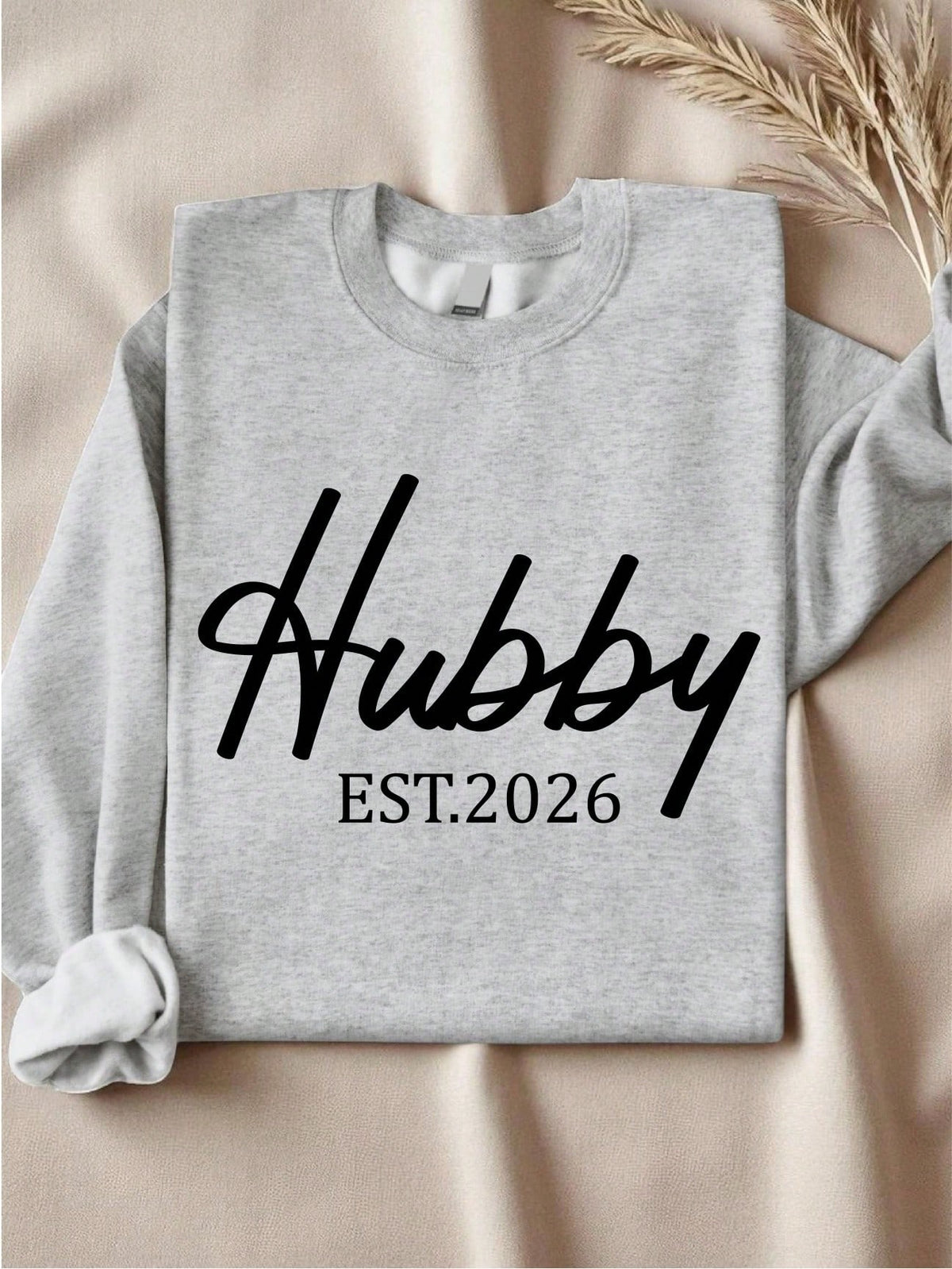 1 PC Wifey Hubby Est 2026 Sweatshirt