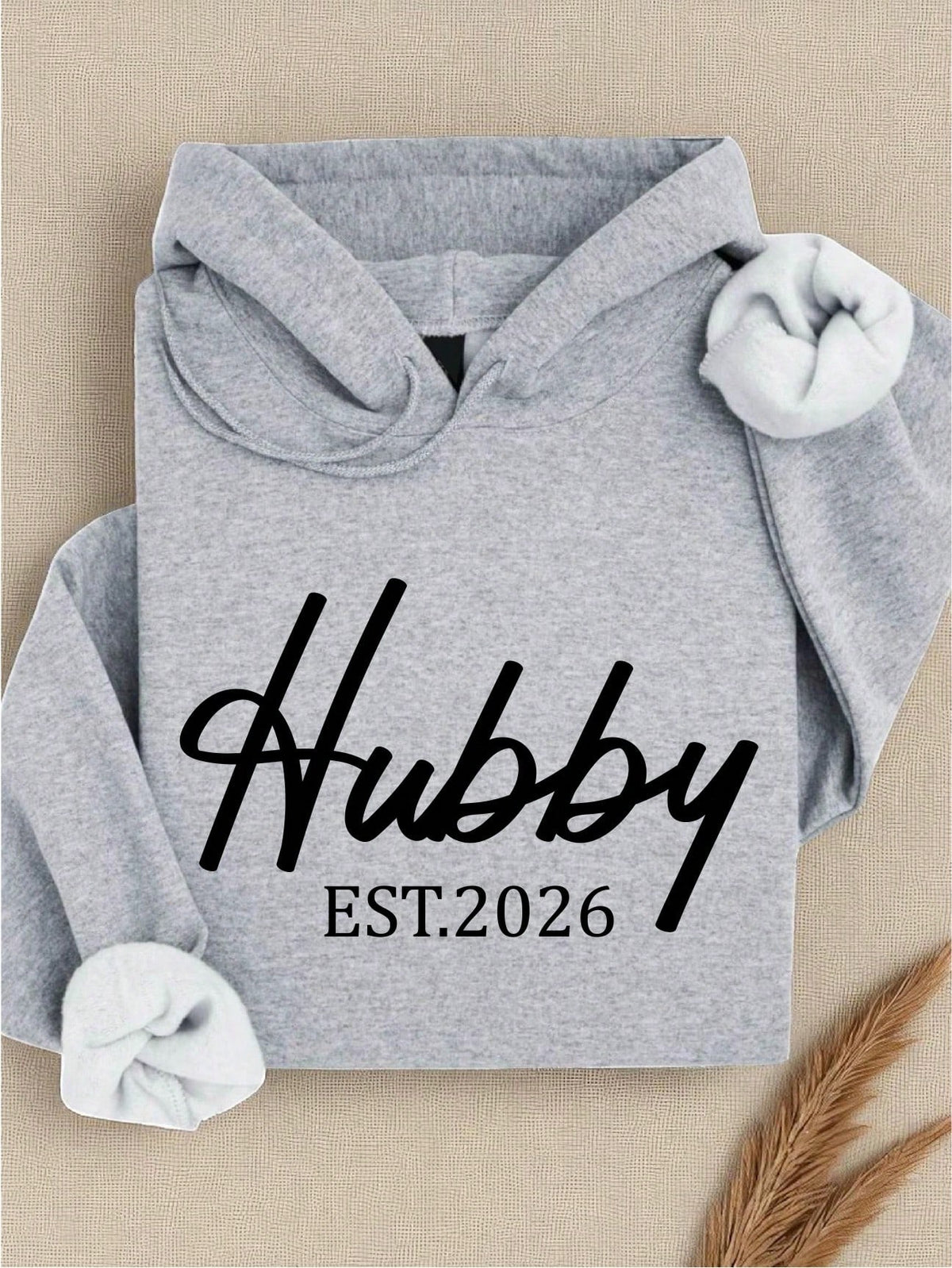 1 PC Wifey Hubby Est 2026 Hoodie