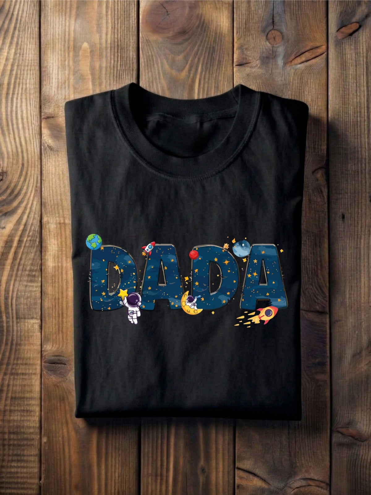 1 PC Mama Dada Astronaut T-Shirt
