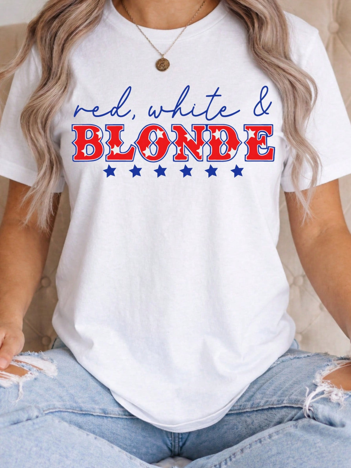 Red White And Blonde T-Shirt