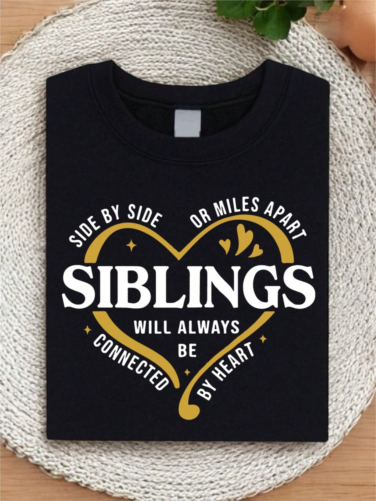 Side By Side Or Miles Apart Siblings T-Shirt