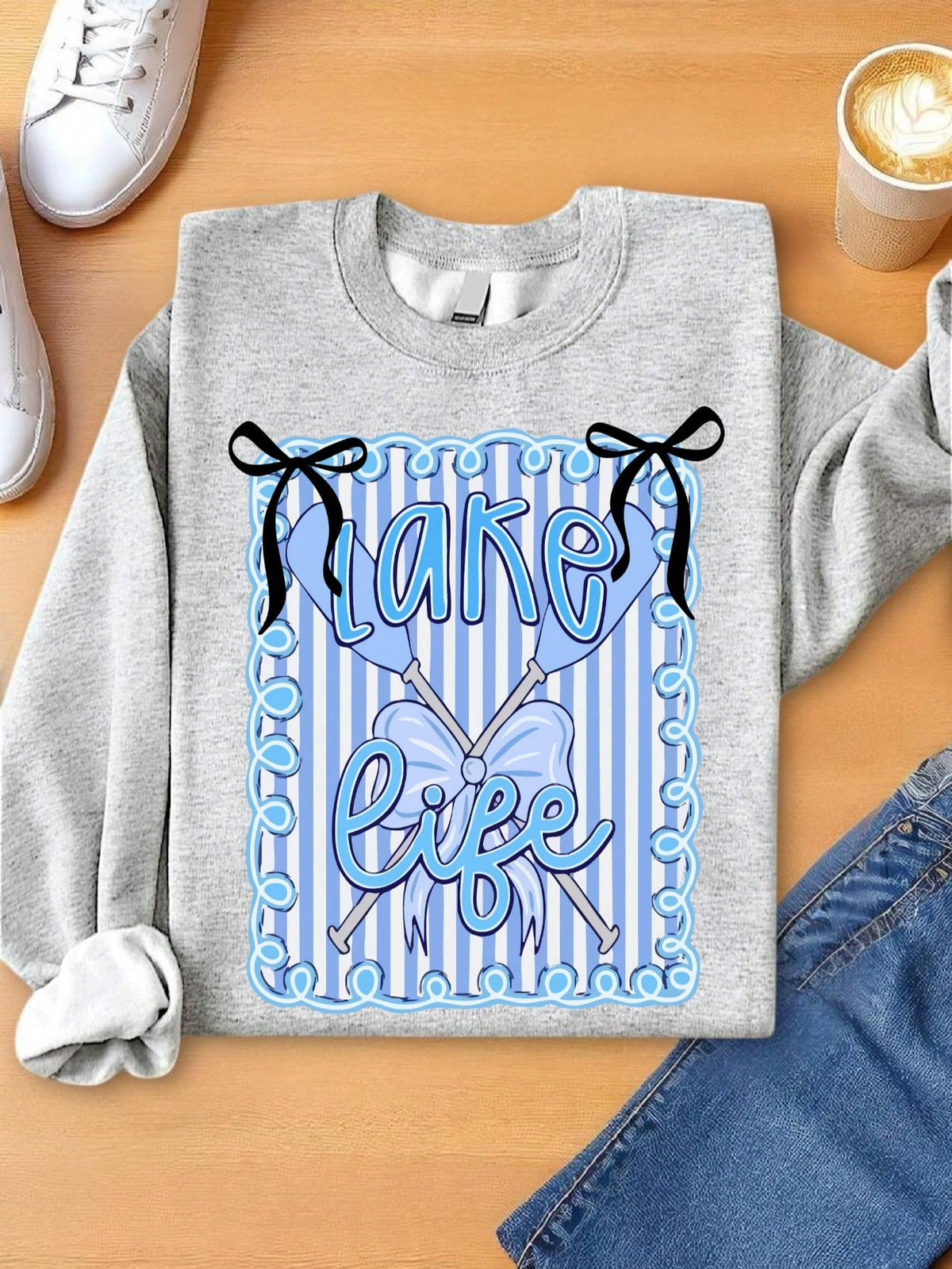 Preppy Lake Life Sweatshirt