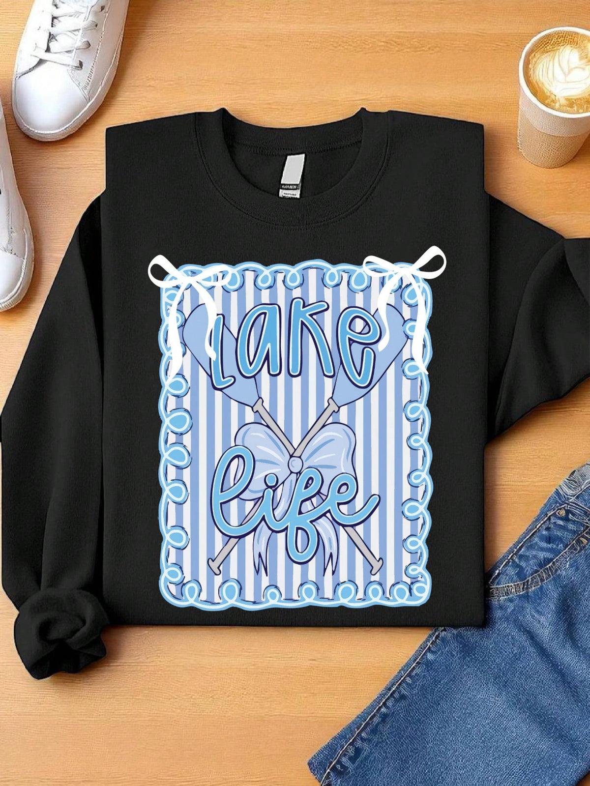 Preppy Lake Life Sweatshirt