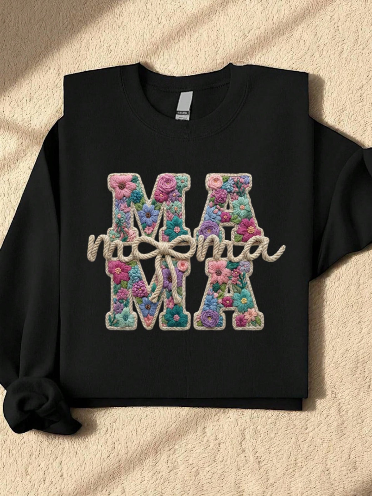 Floral Mama Yarn Crochet Sweatshirt