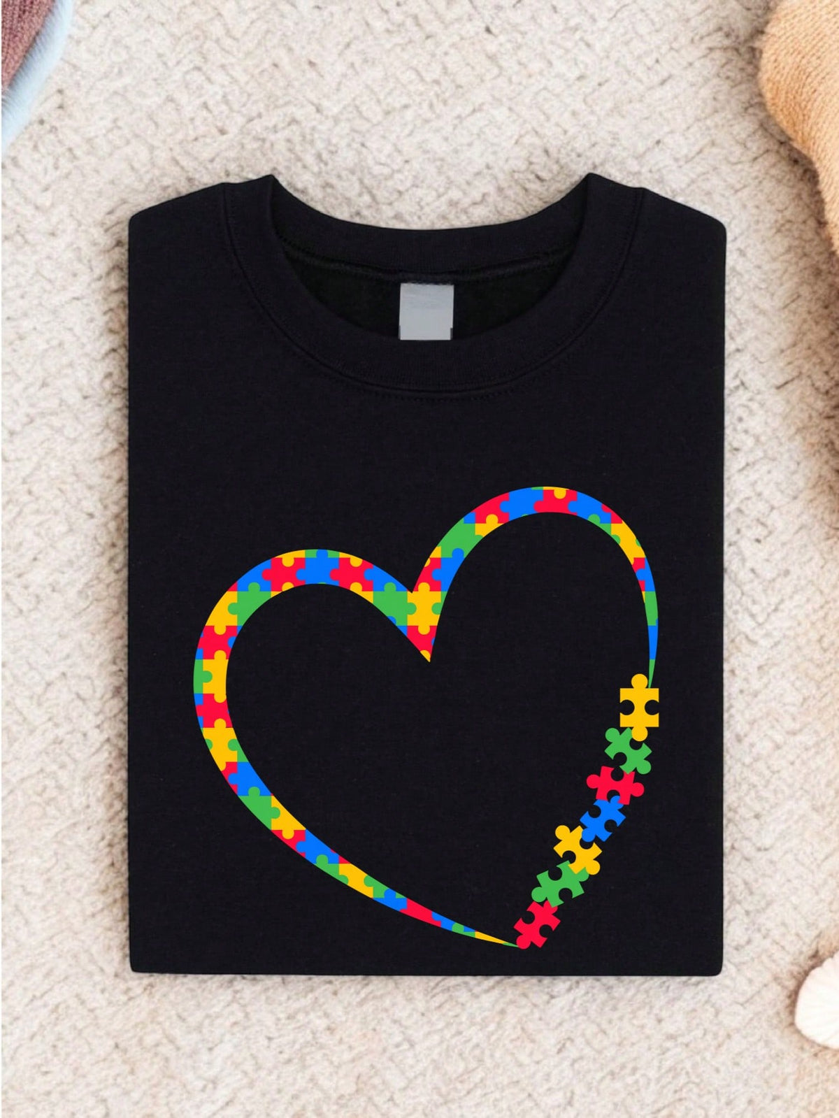 Autism Love Heart Shape T-Shirt