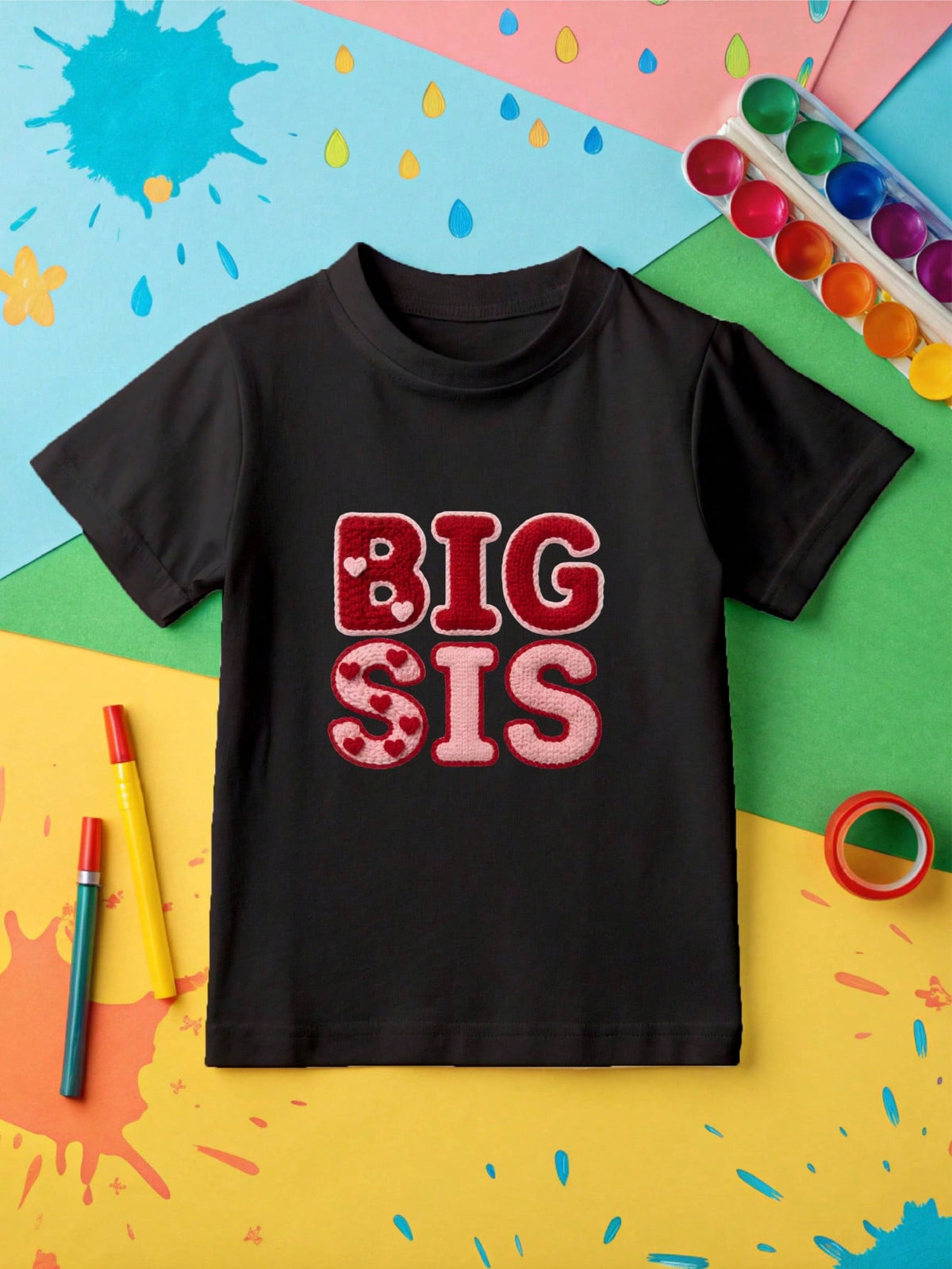 1 PC Big & Lil Sis Kids T-Shirt