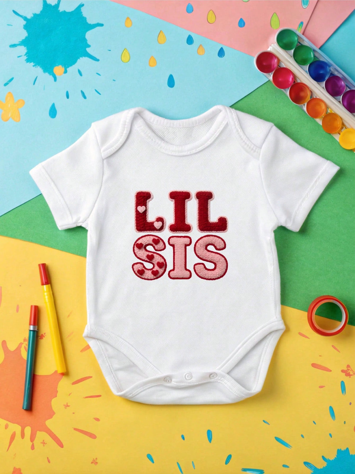 1 PC Big & Lil Sis Kids T-Shirt