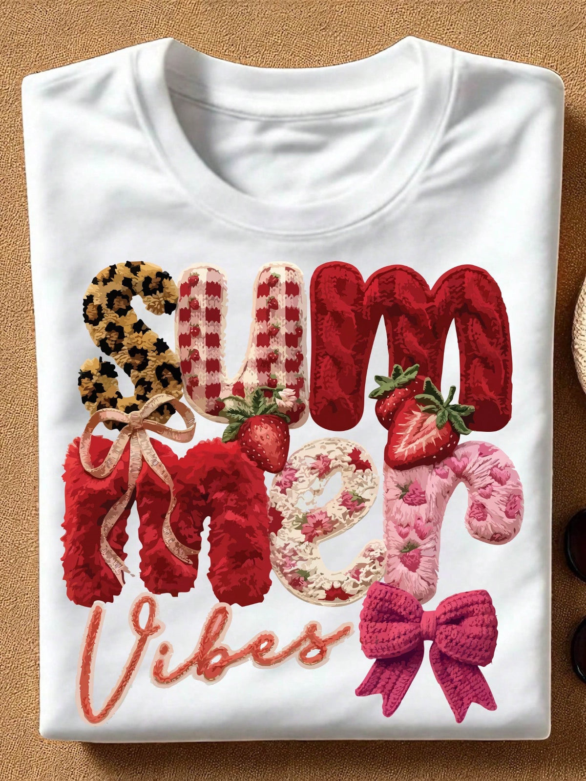 Summer Vibes Faux Yarn T-Shirt