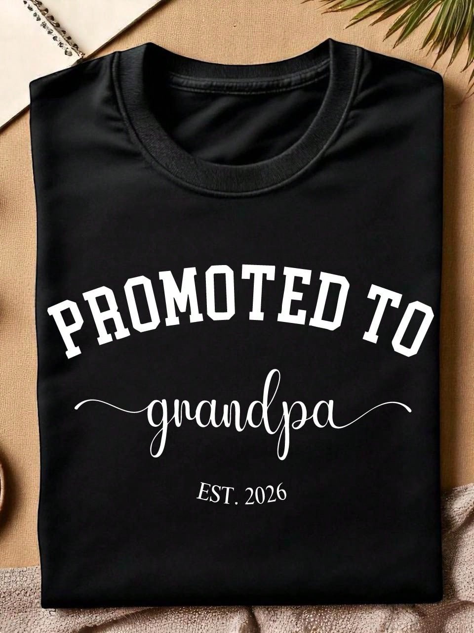 1PC Promoted To Grandma And Grandpa T-Shirt