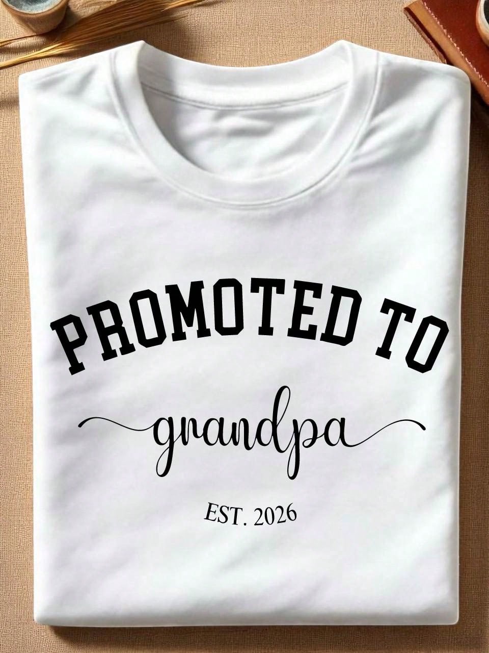 1PC Promoted To Grandma And Grandpa T-Shirt