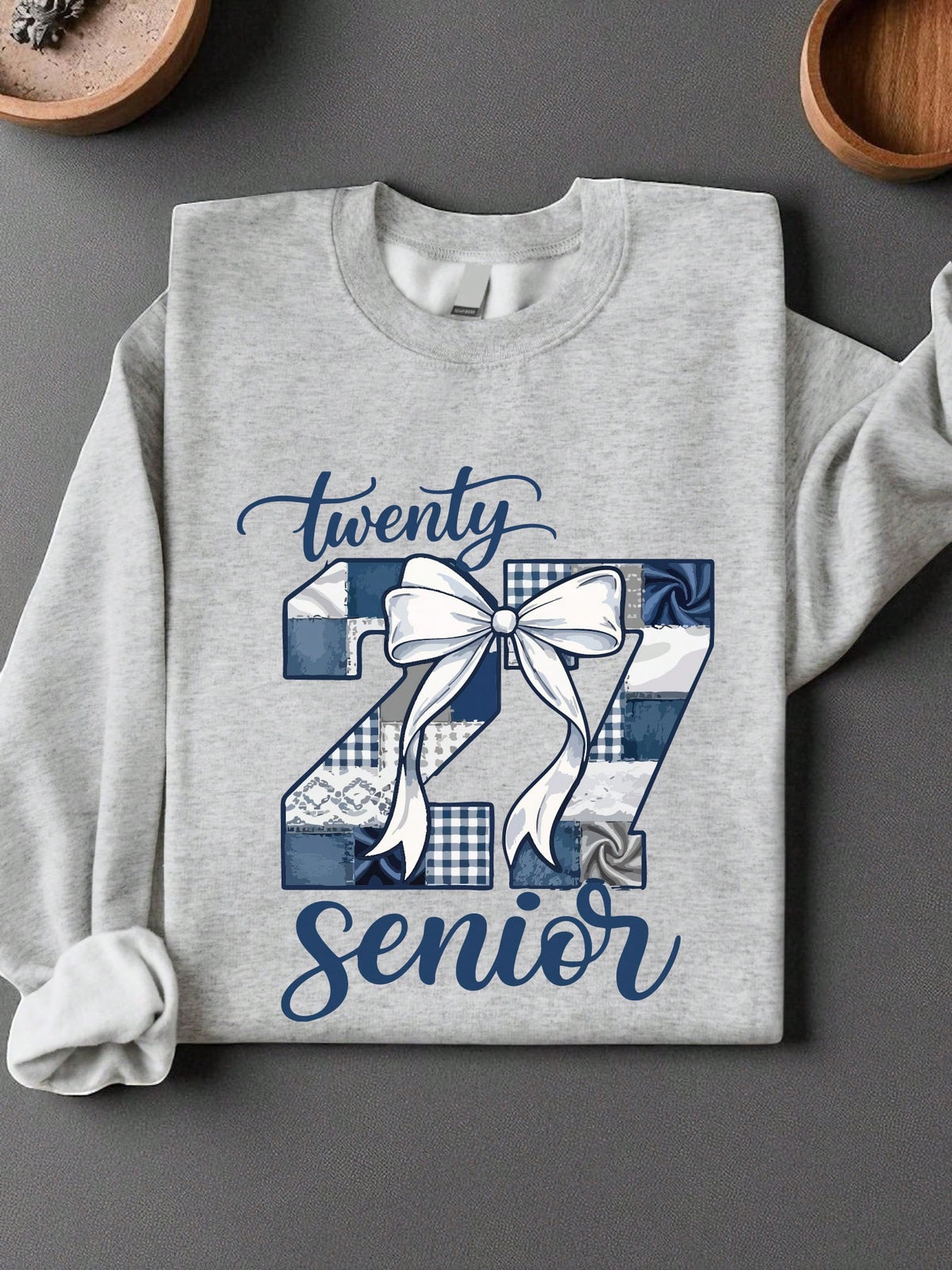 Faux Yarn Coquette Senior 2027 Sweatshirt
