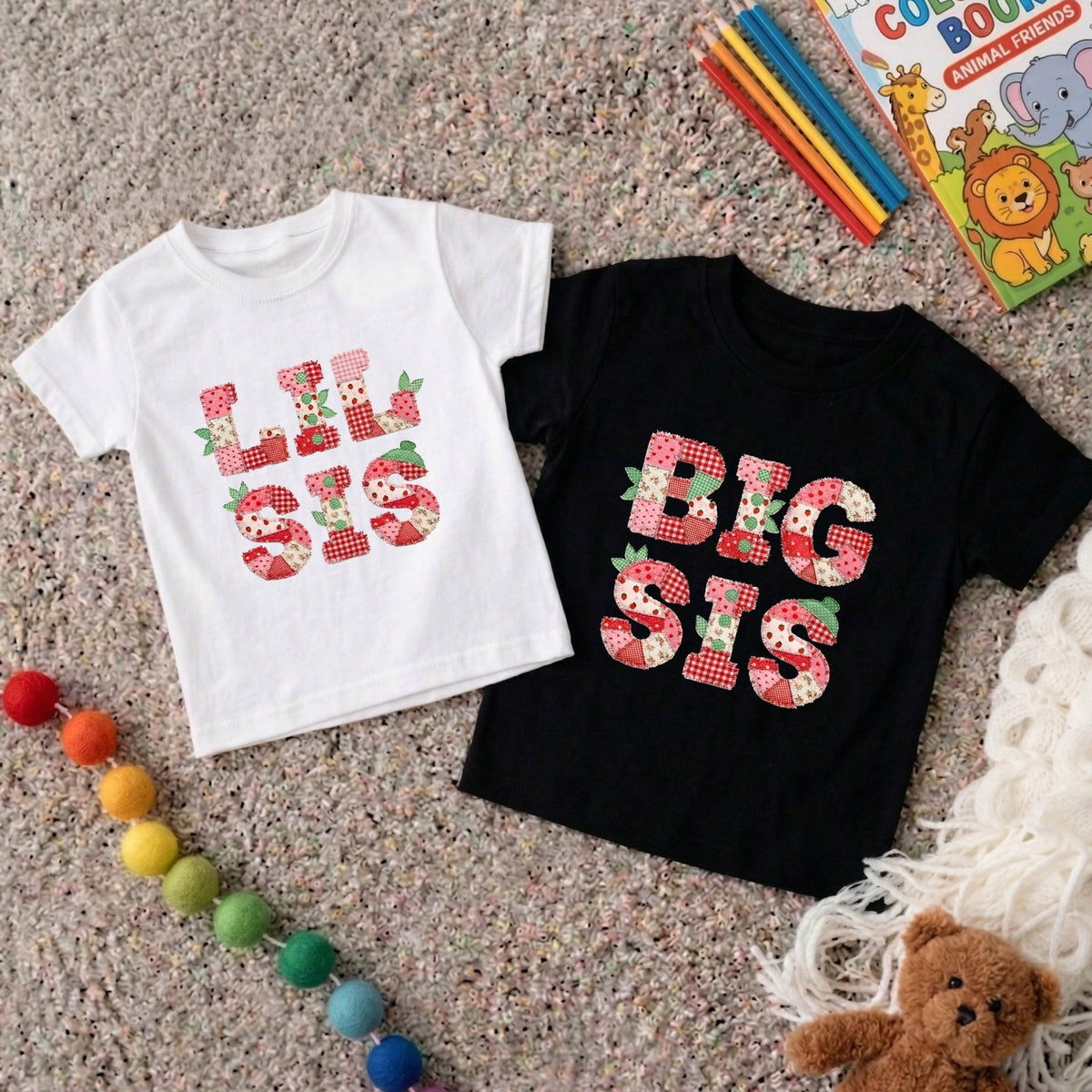1 PC Big & Lil Sis Kids Bodysuit
