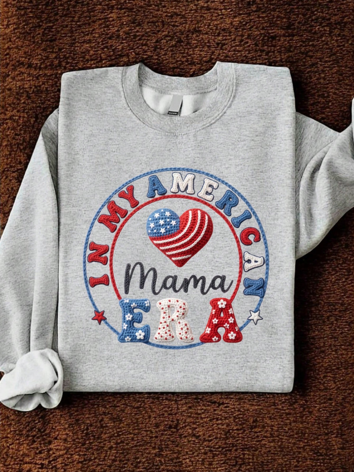Patriotic American Mama Sweatshirt