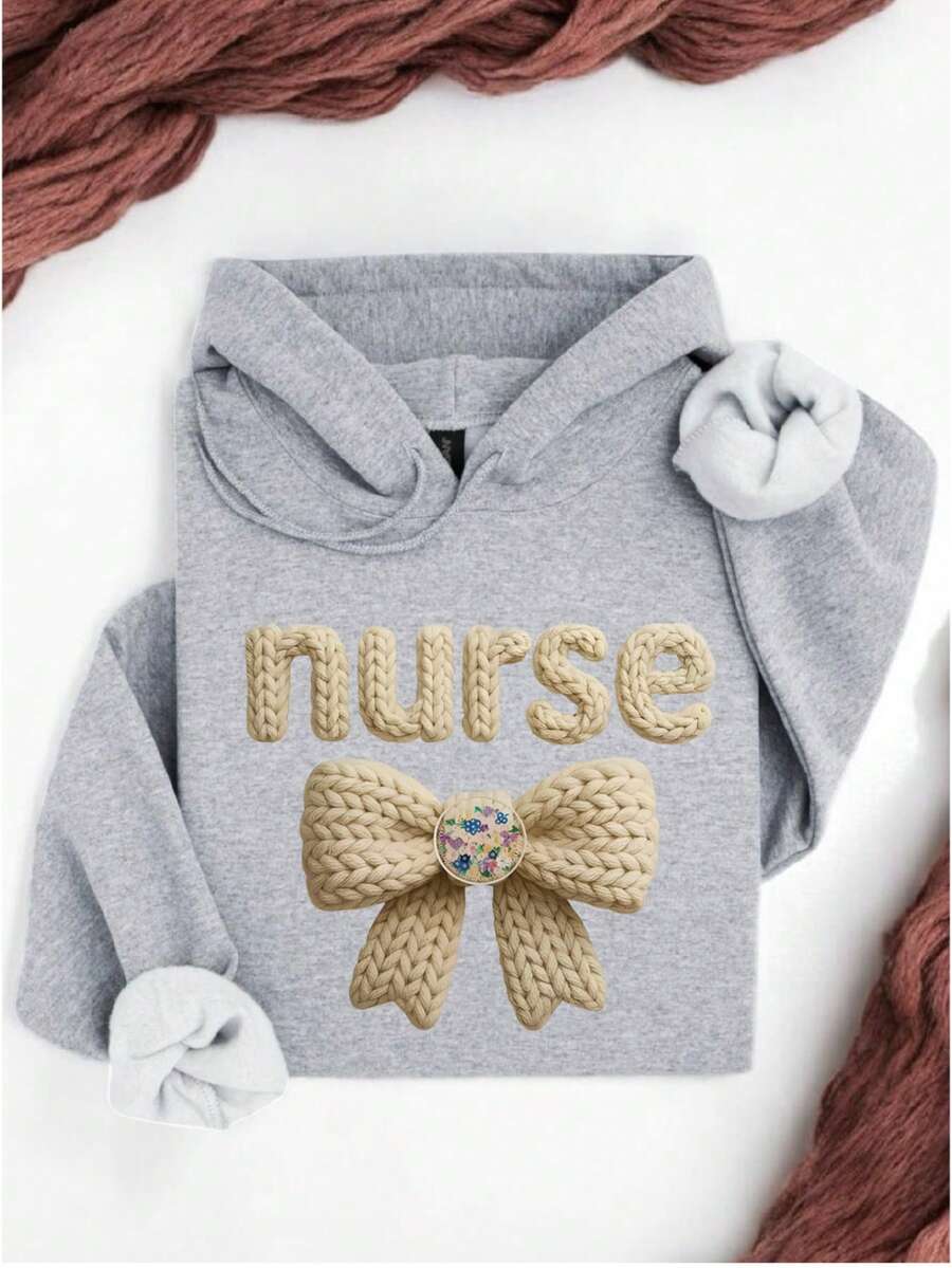 Latch Hook Yarn Crochet Nurse Hoodie