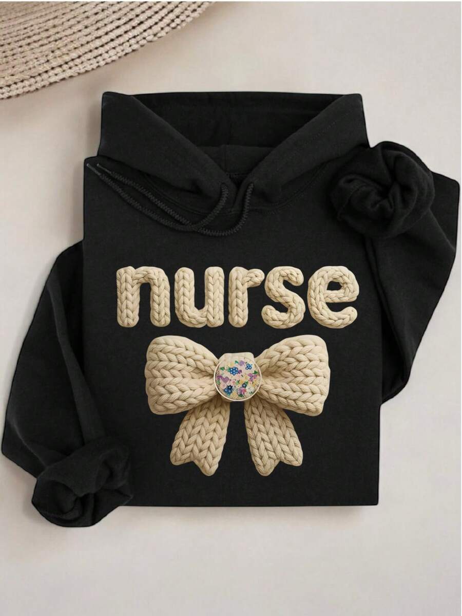 Latch Hook Yarn Crochet Nurse Hoodie