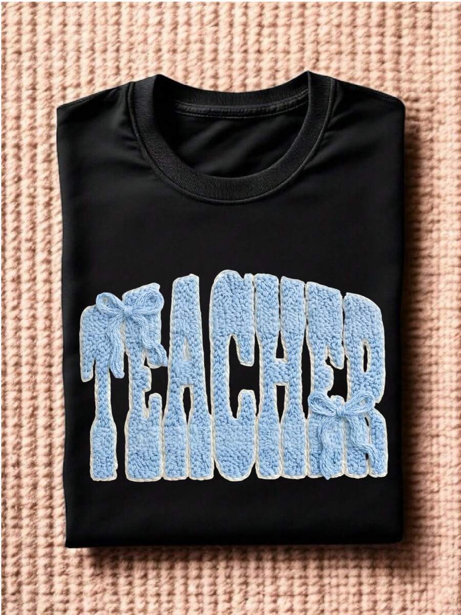 Teacher Coquette Faux Yarn T-Shirt