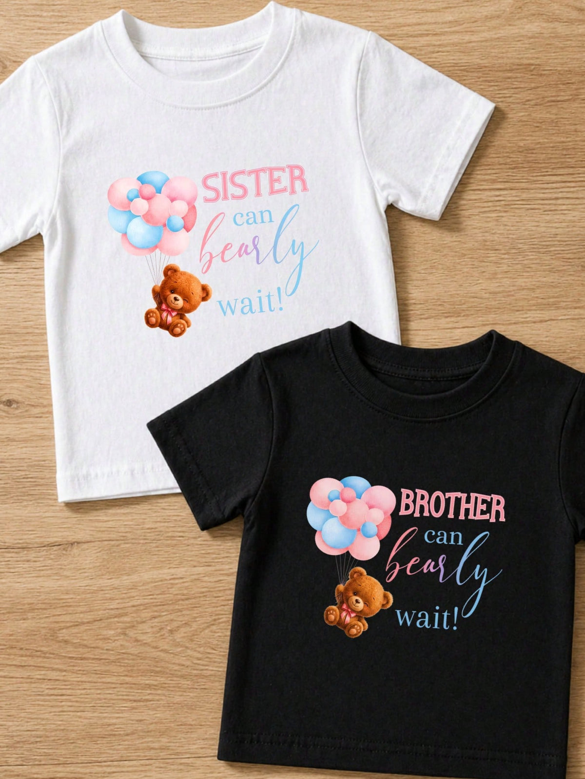 1 PC Gender Reveal Kids T-Shirt