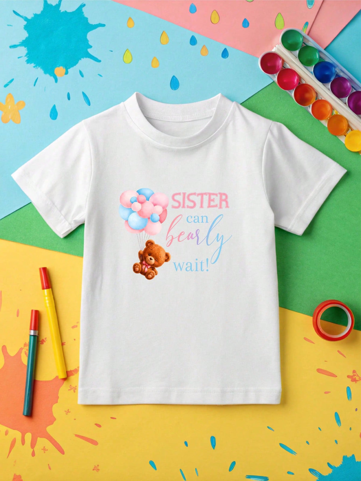 1 PC Gender Reveal Kids T-Shirt