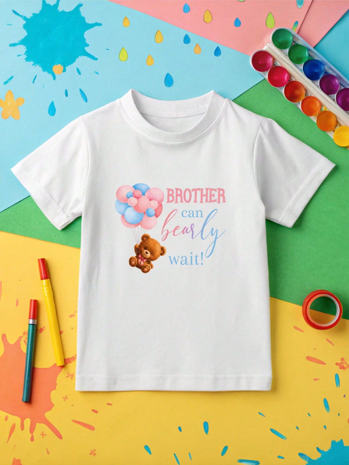 1 PC Gender Reveal Kids T-Shirt