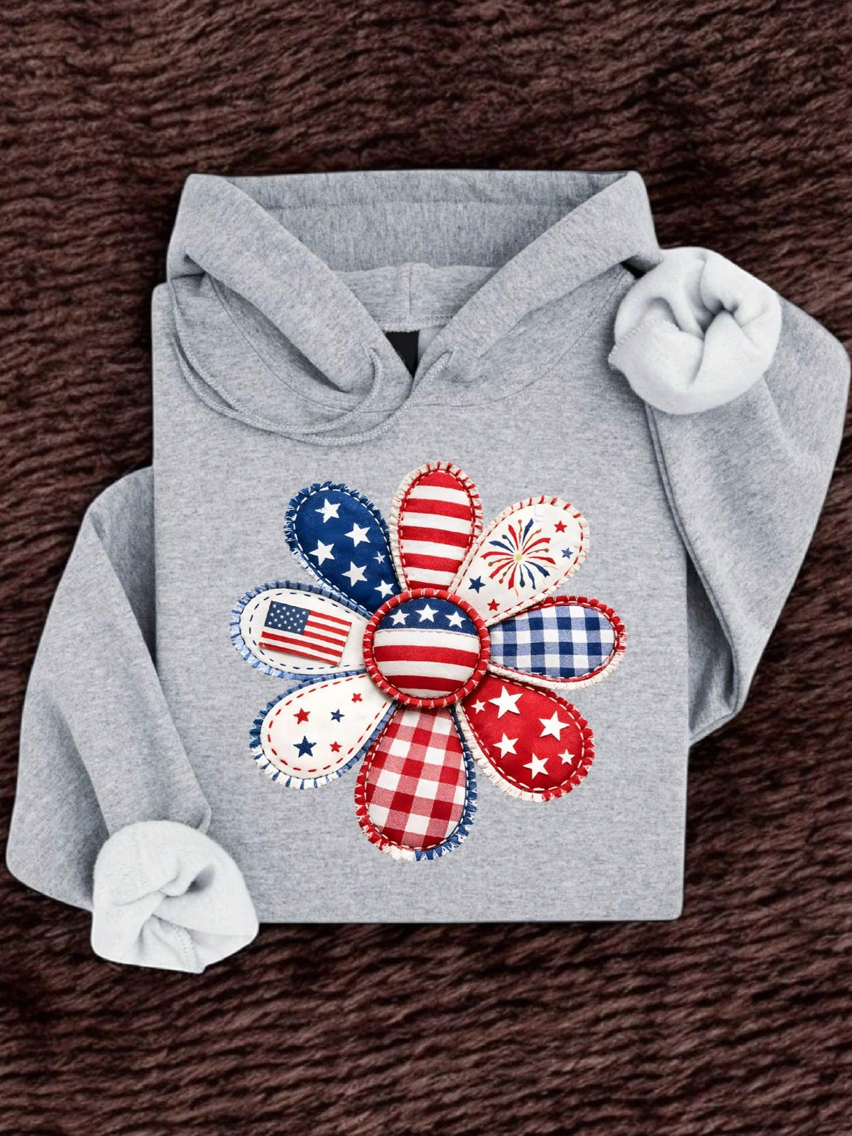 Floral 4th Of July Hoodie