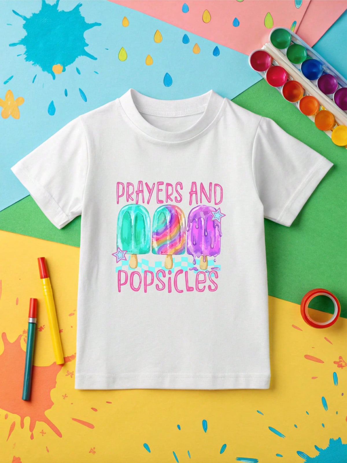 Prayers And Popsicle Kids Bodysuit