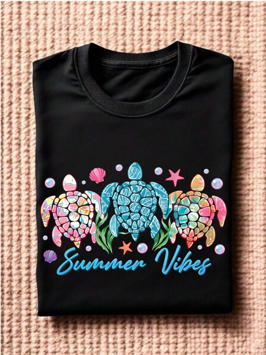 Summer Vibes Turtle T-Shirt