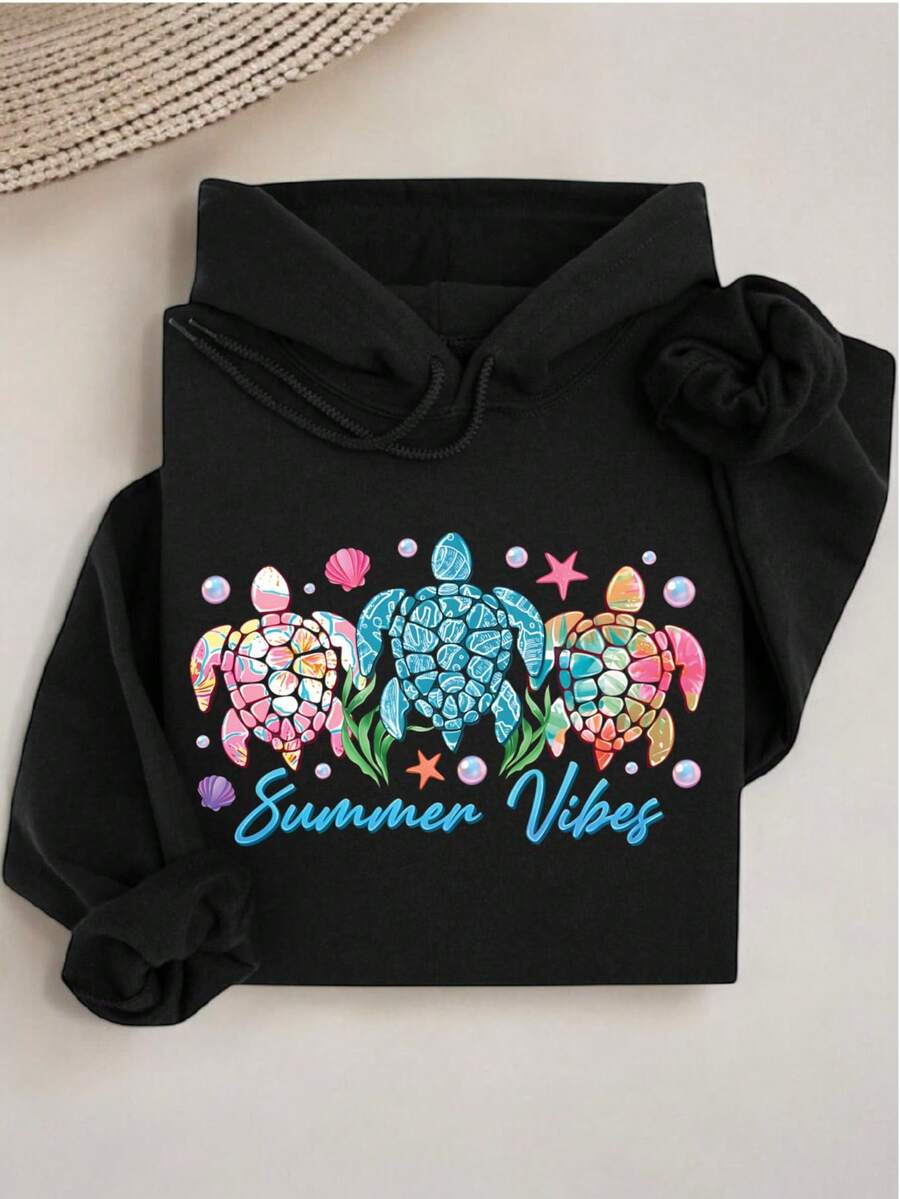Summer Vibes Turtle Hoodie