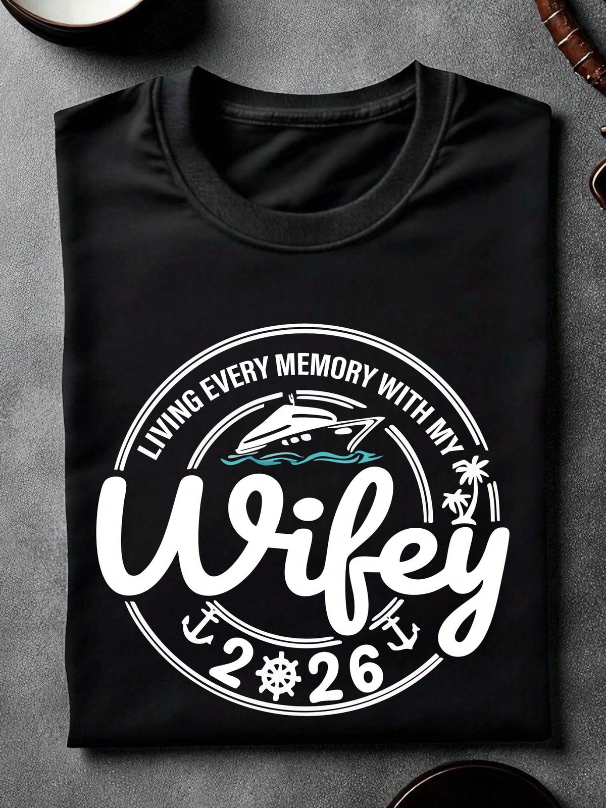 1PC Living Every Memory Couple T-Shirt