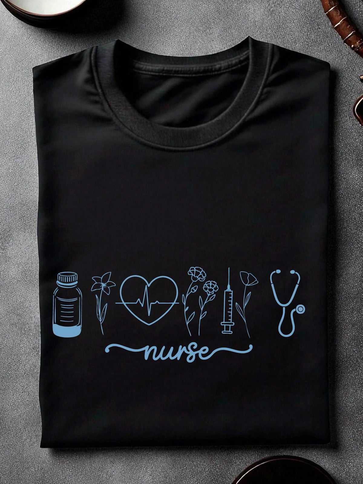Floral Nurse T-Shirt