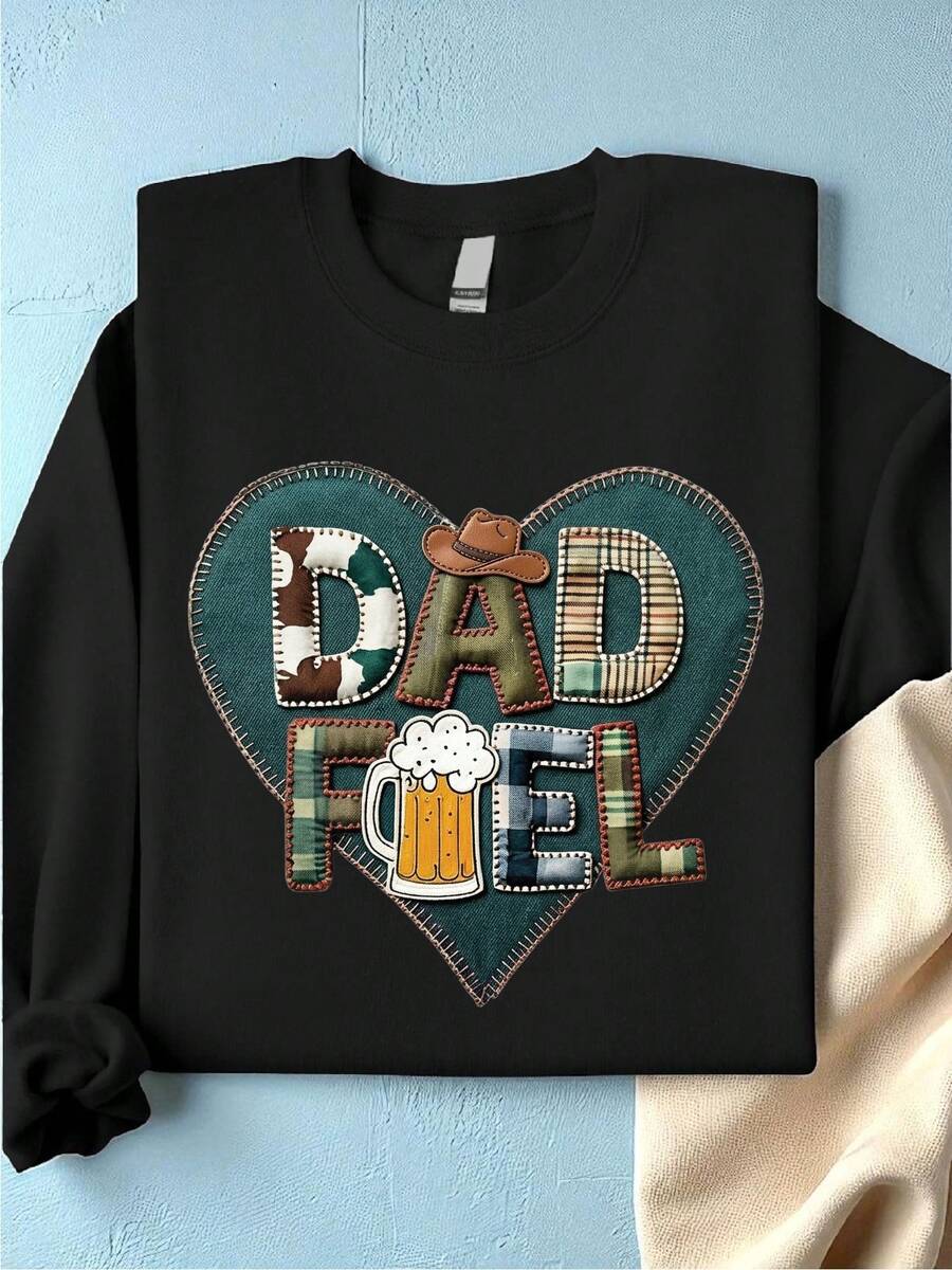 Fuel Patchwork Graphic Sweatshirt - Black
