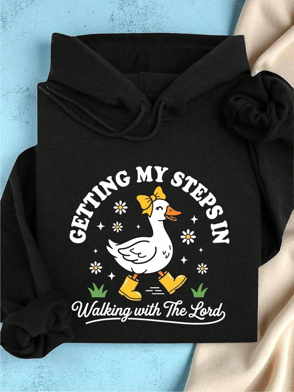 Getting My Steps In Walking With The Lord Hoodie