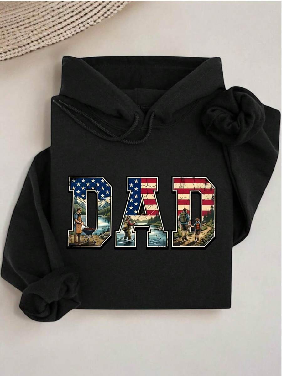 Patriotic Hunting Dad Hoodie