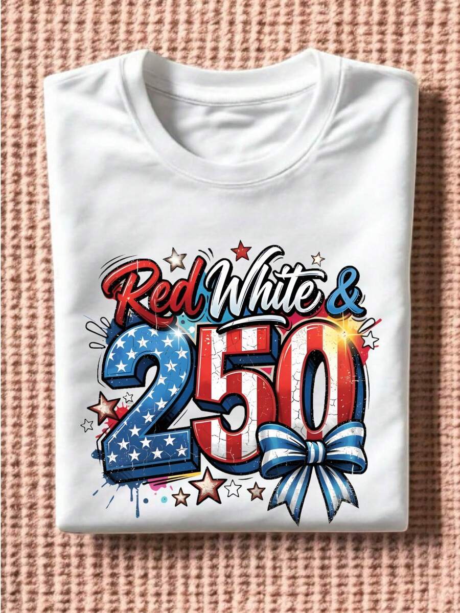 Red White & 250 Patriotic T-Shirt