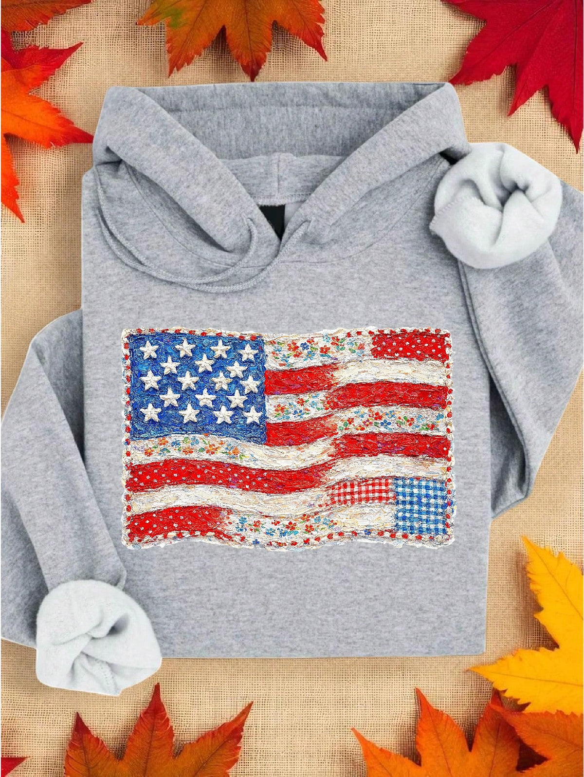 Vintage American Flag Hoodie
