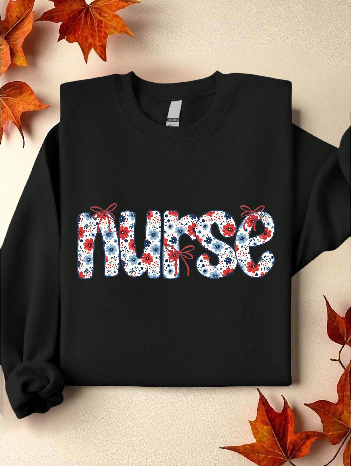 Floral Nurse Sweatshirt