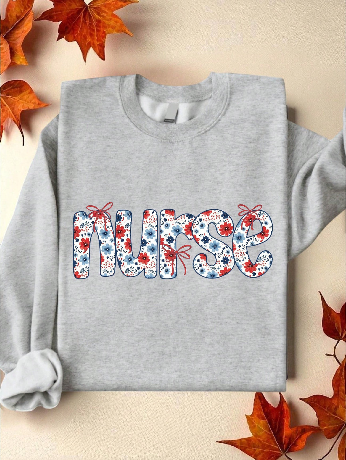 Floral Nurse Sweatshirt