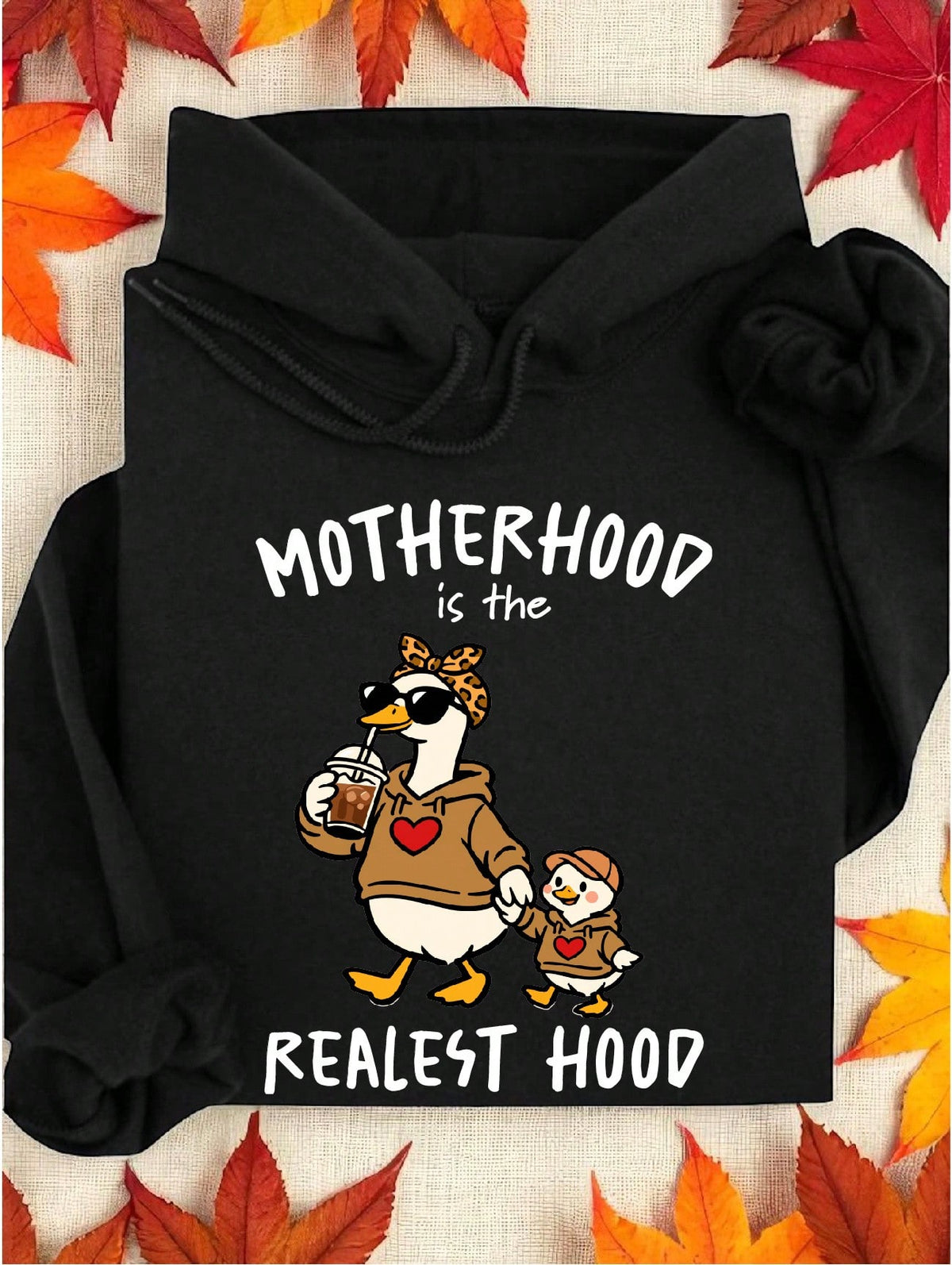 Motherhood Is The Realest Hood Hoodie