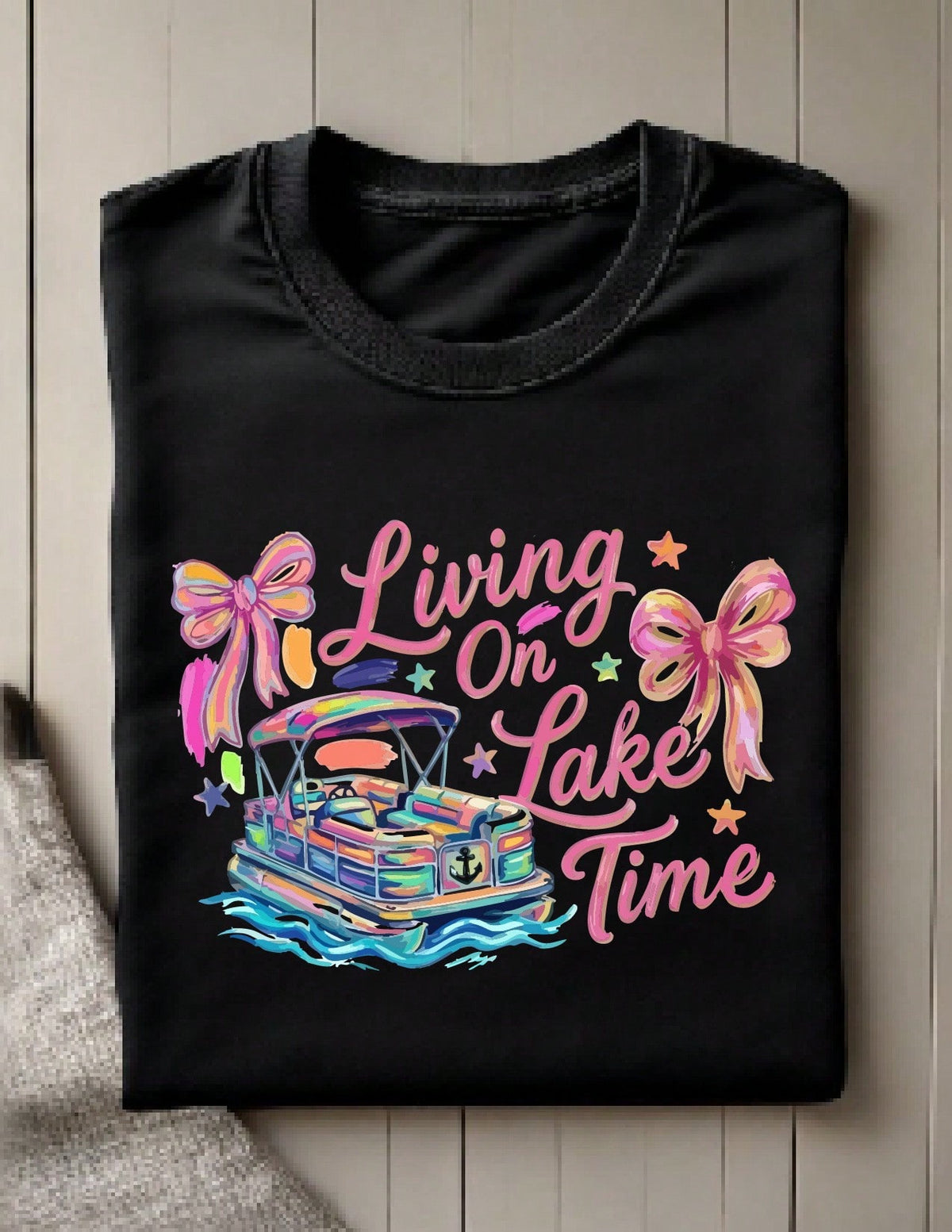 Living On Lake Time T-Shirt